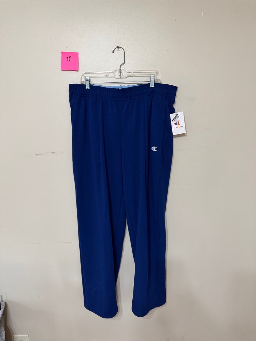 Champion Club Sport Open Bottom Bungee Pants Blue XXL NWT Men's